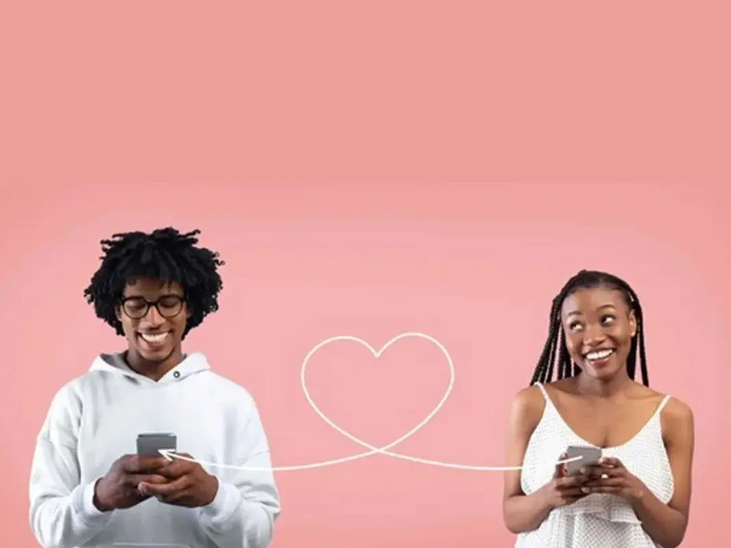 a girl and a boy chatting